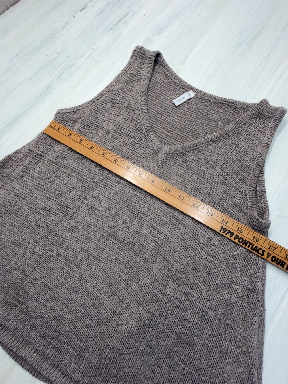 ✨ Wishlist Apparel V-Neck Knit Sweater Vest / Tank Top Sz S✨ - Picture 4 of 8